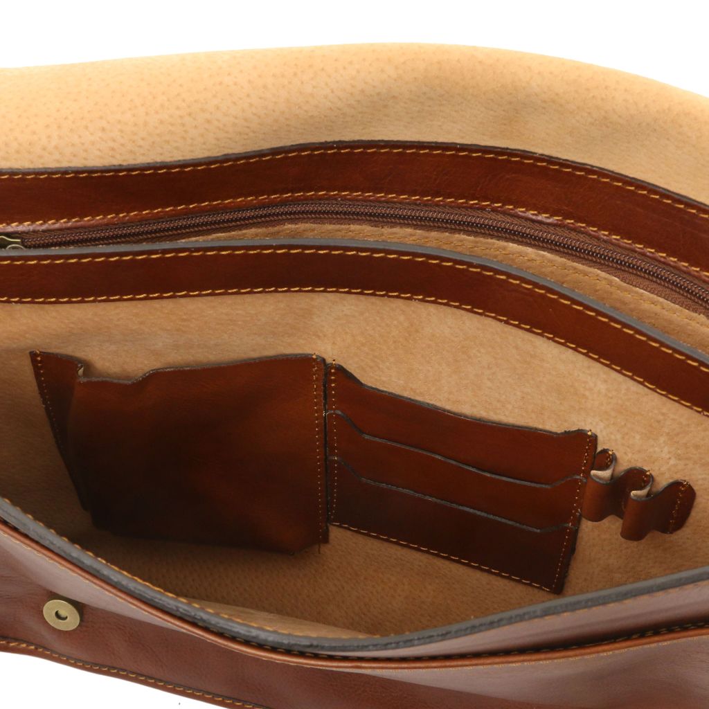 TL Messenger - męska skórzana torba na ramię - duża