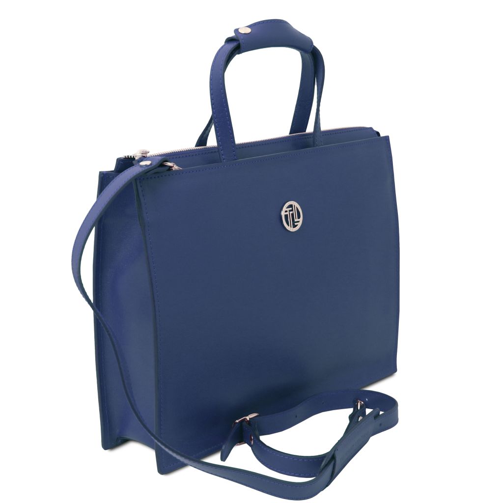 Palermo - damska 3-komorowa aktówka skórzana