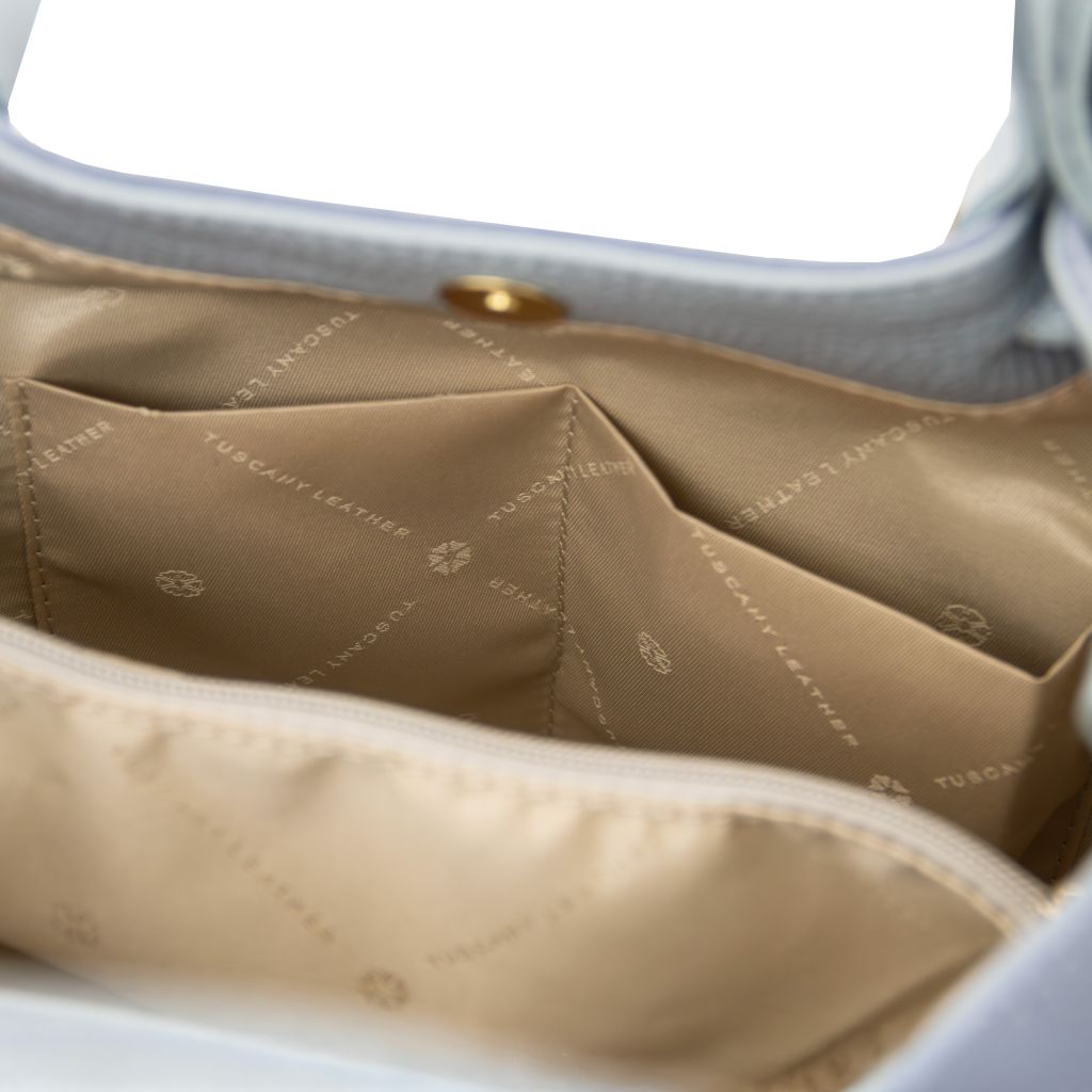 Diade - torebka typu shopper z miękkiej skóry