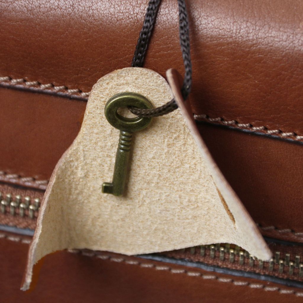 Cremona - skórzana teczka trójkomorowa