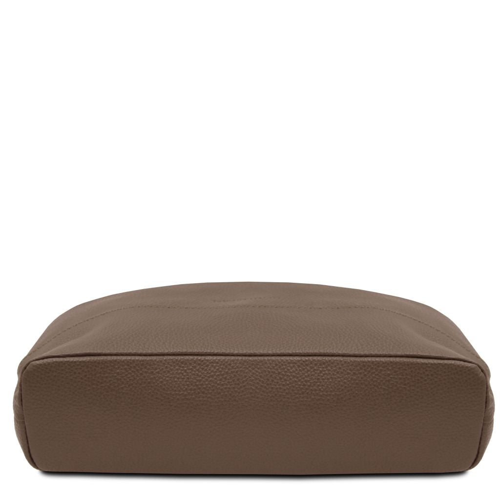 London - damski plecak z miękkiej skóry