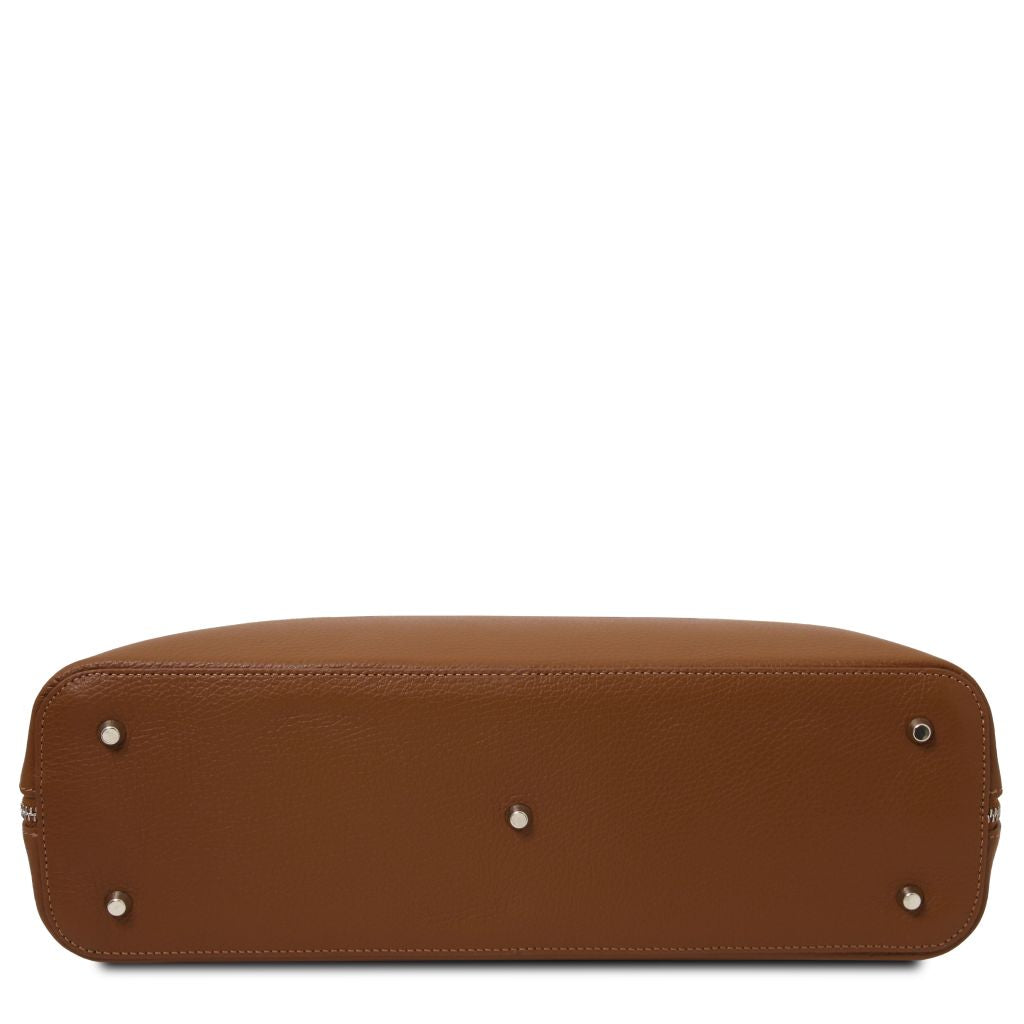 Magnolia - damska skórzana torba na laptopa