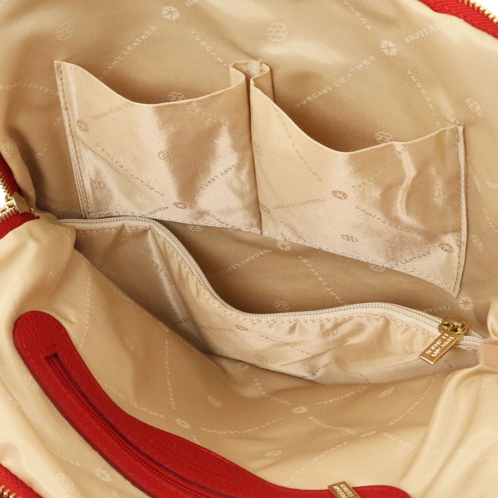 TL Bag - damska plecakotorebka z miękkiej skóry