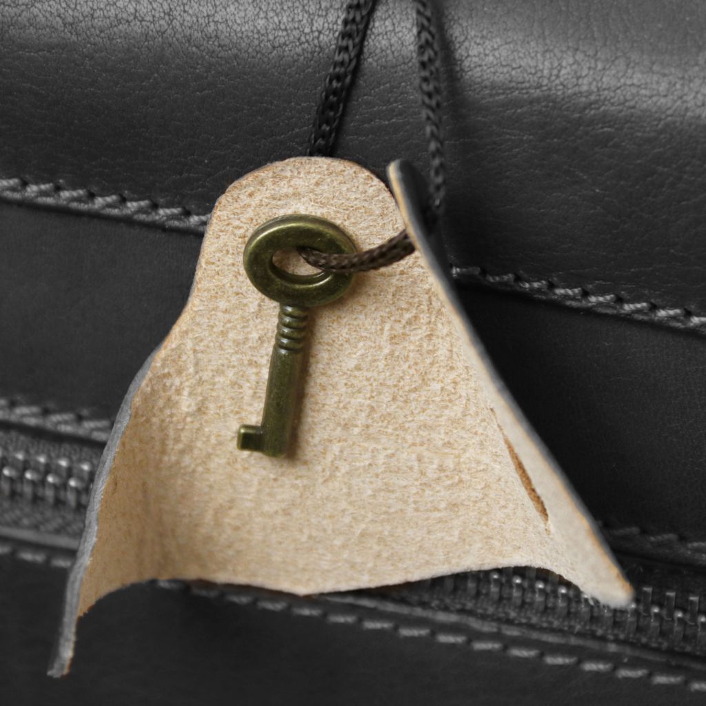 Cremona - skórzana teczka trójkomorowa