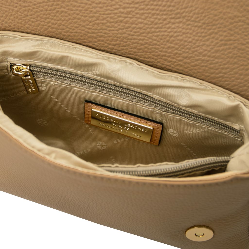 Biscuit - torebka na ramię z miękkiej skóry