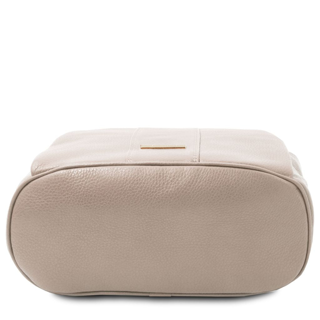 TL Bag - damska plecakotorebka z miękkiej skóry