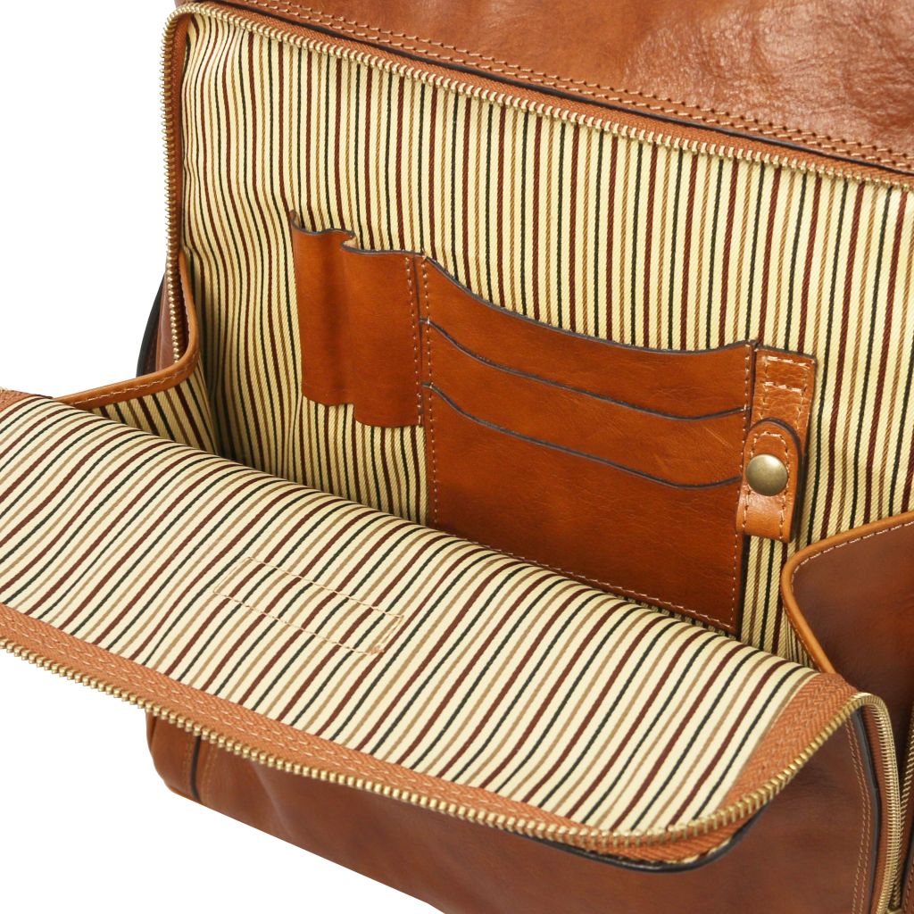 Bangkok - skórzany plecak na laptopa - duży