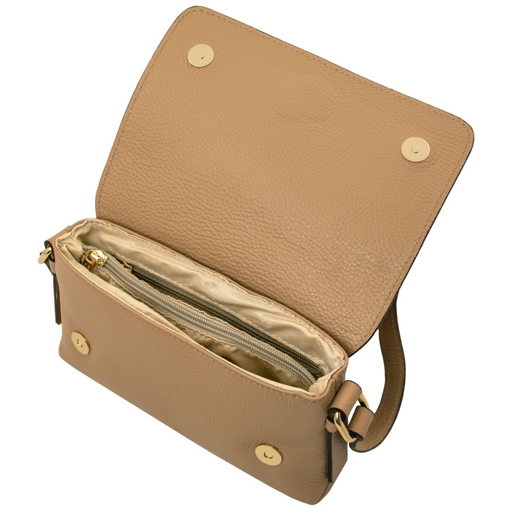 Biscuit - torebka na ramię z miękkiej skóry