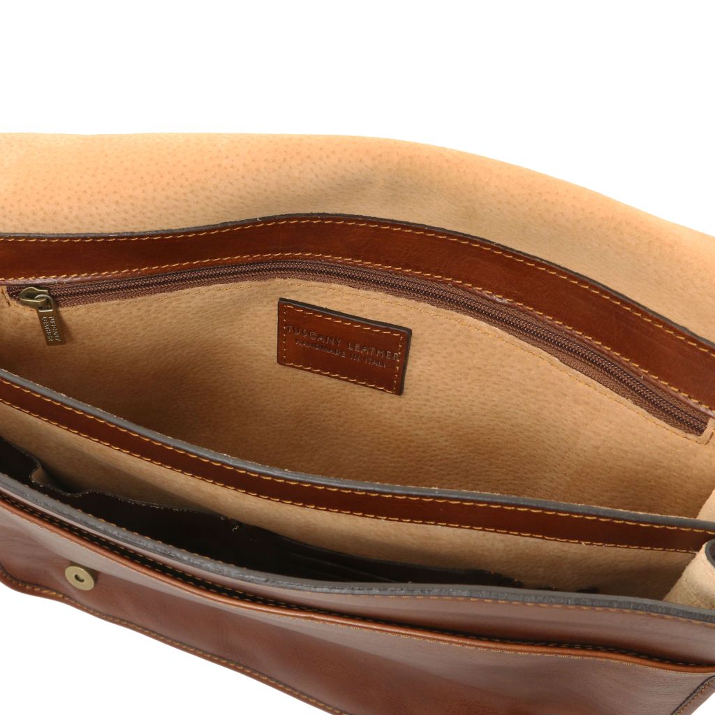 TL Messenger - męska skórzana torba na ramię - duża