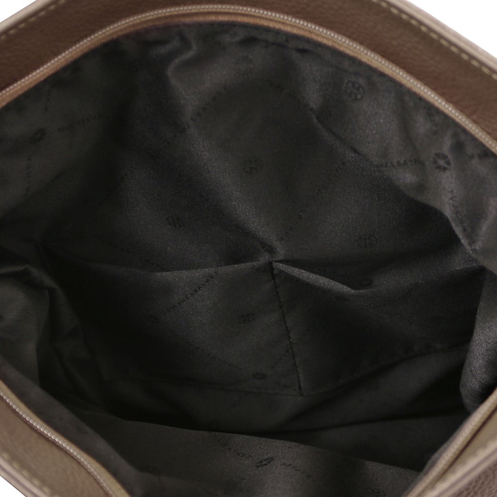 London - damski plecak z miękkiej skóry