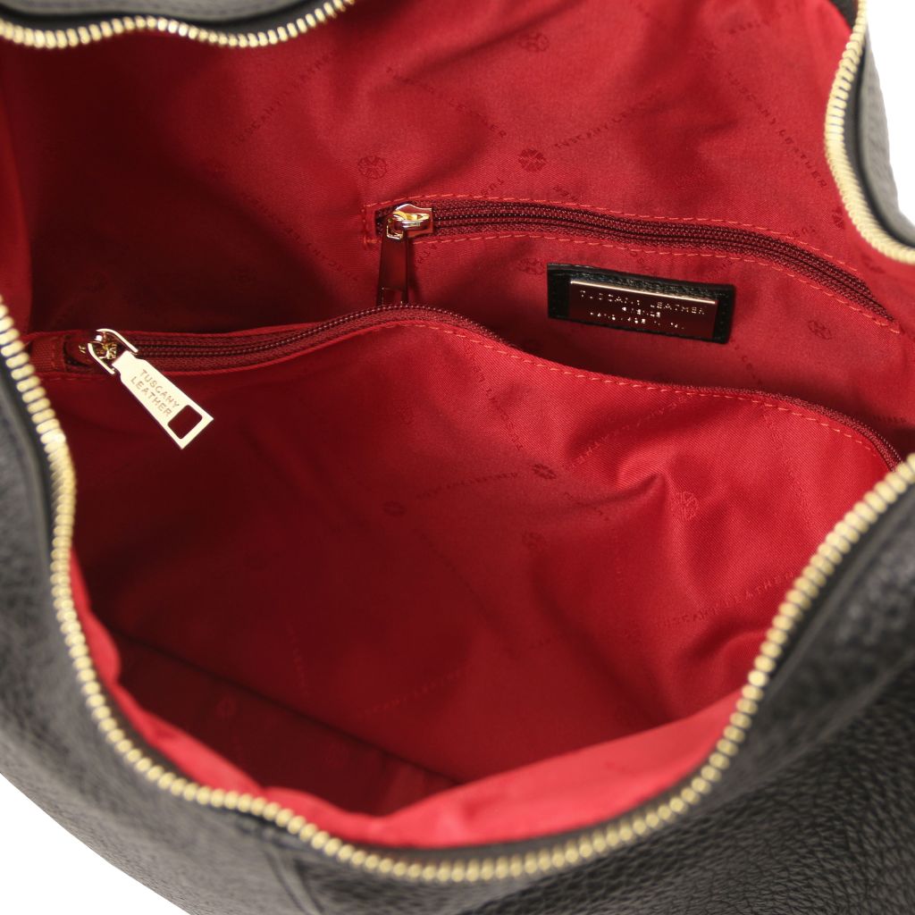 Plenia - skórzana torebka typu shopper