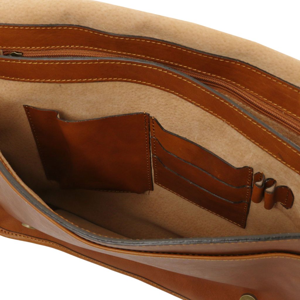 TL Messenger - męska skórzana torba na ramię - duża