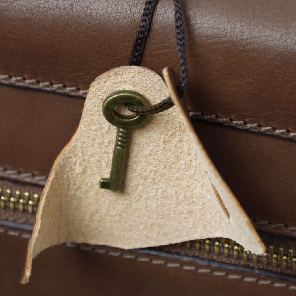 Cremona - skórzana teczka trójkomorowa