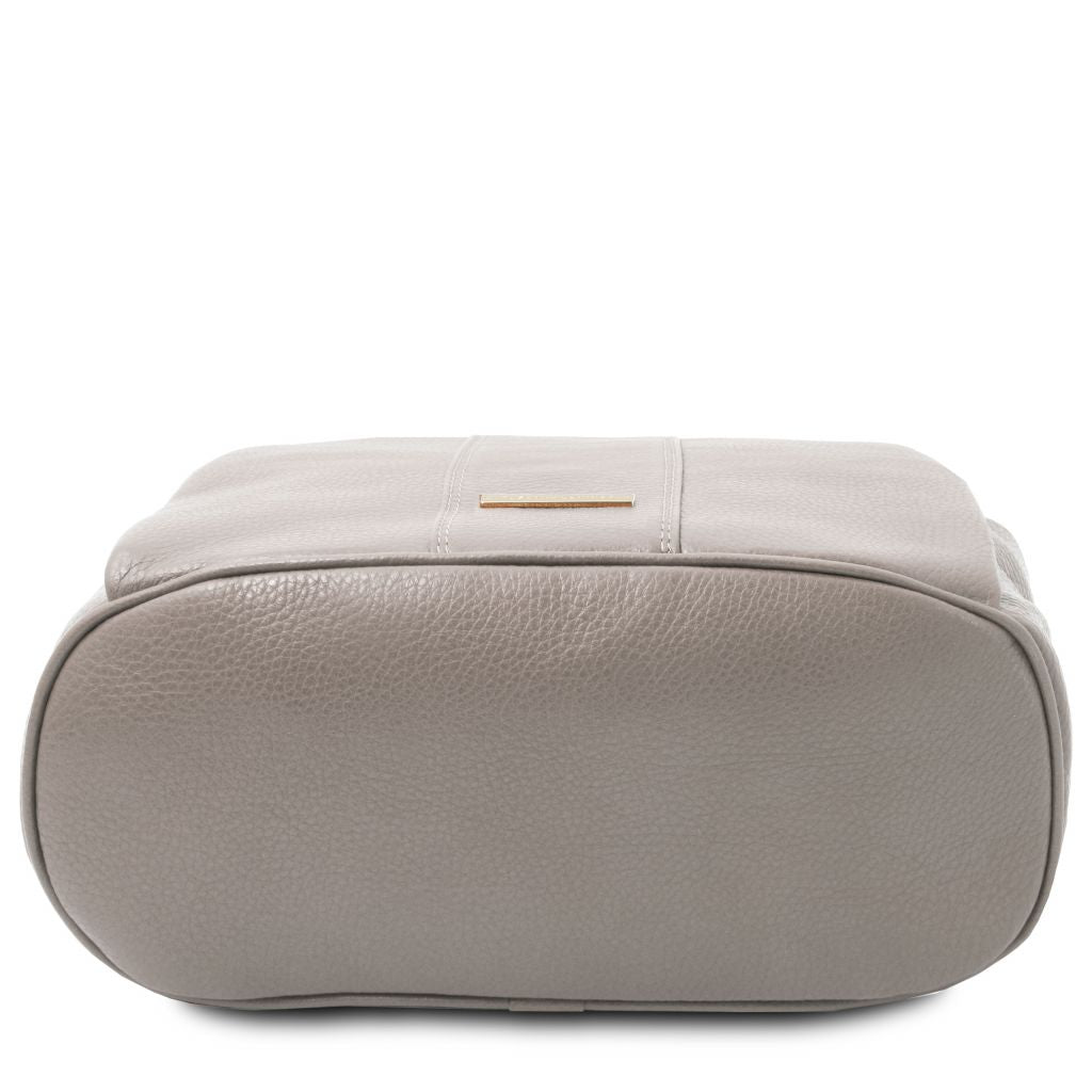 TL Bag - damska plecakotorebka z miękkiej skóry