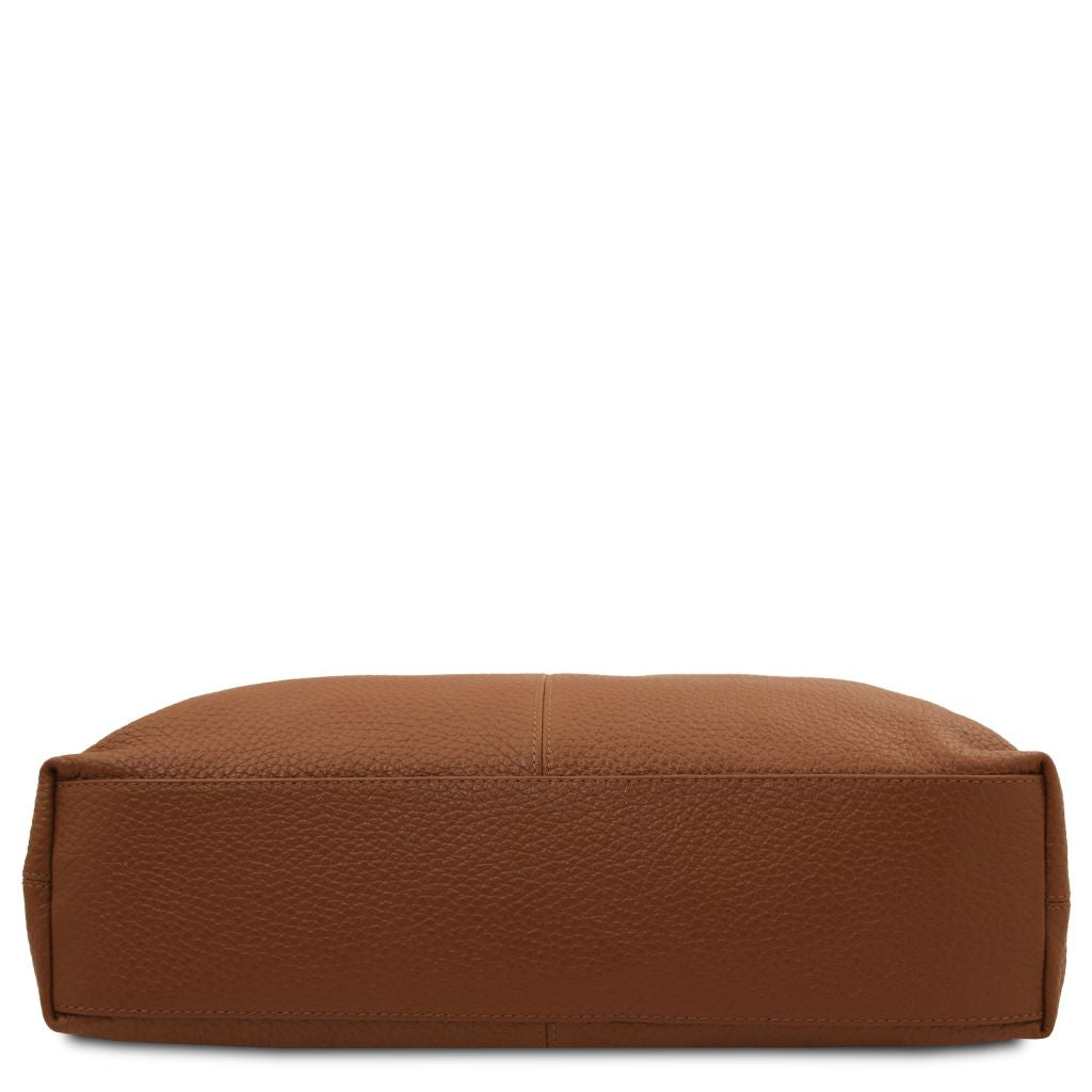 Plenia - skórzana torebka typu shopper