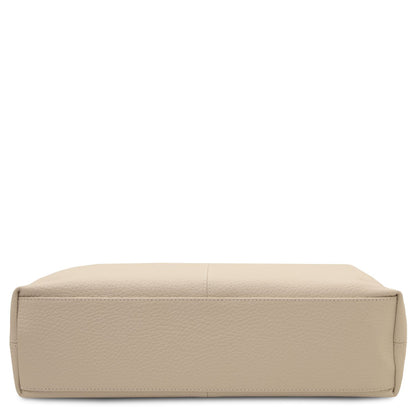 Plenia - skórzana torebka typu shopper