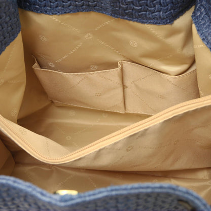 TL KeyLuck - leather shopper bag with braided pattern