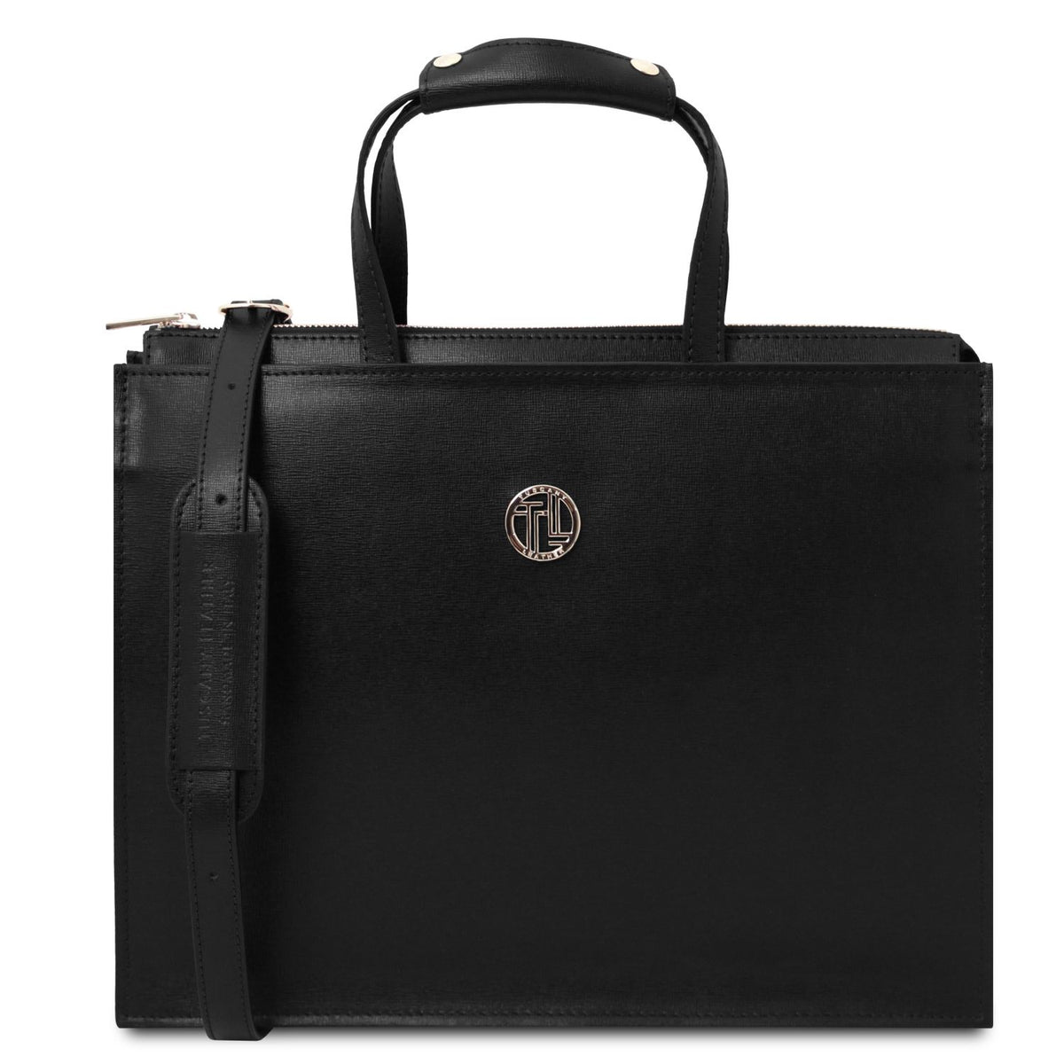 Palermo - women's 3-compartment leather briefbag