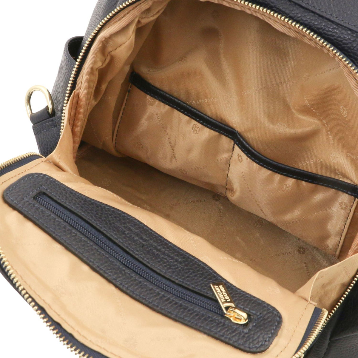 TL Bag - damska plecakotorebka z miękkiej skóry