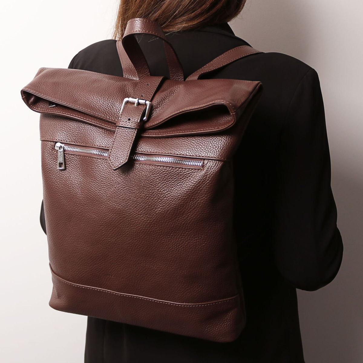 London - women's soft leather backpack