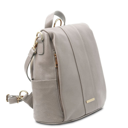 TL Bag - Women's soft leather backpack-handbag
