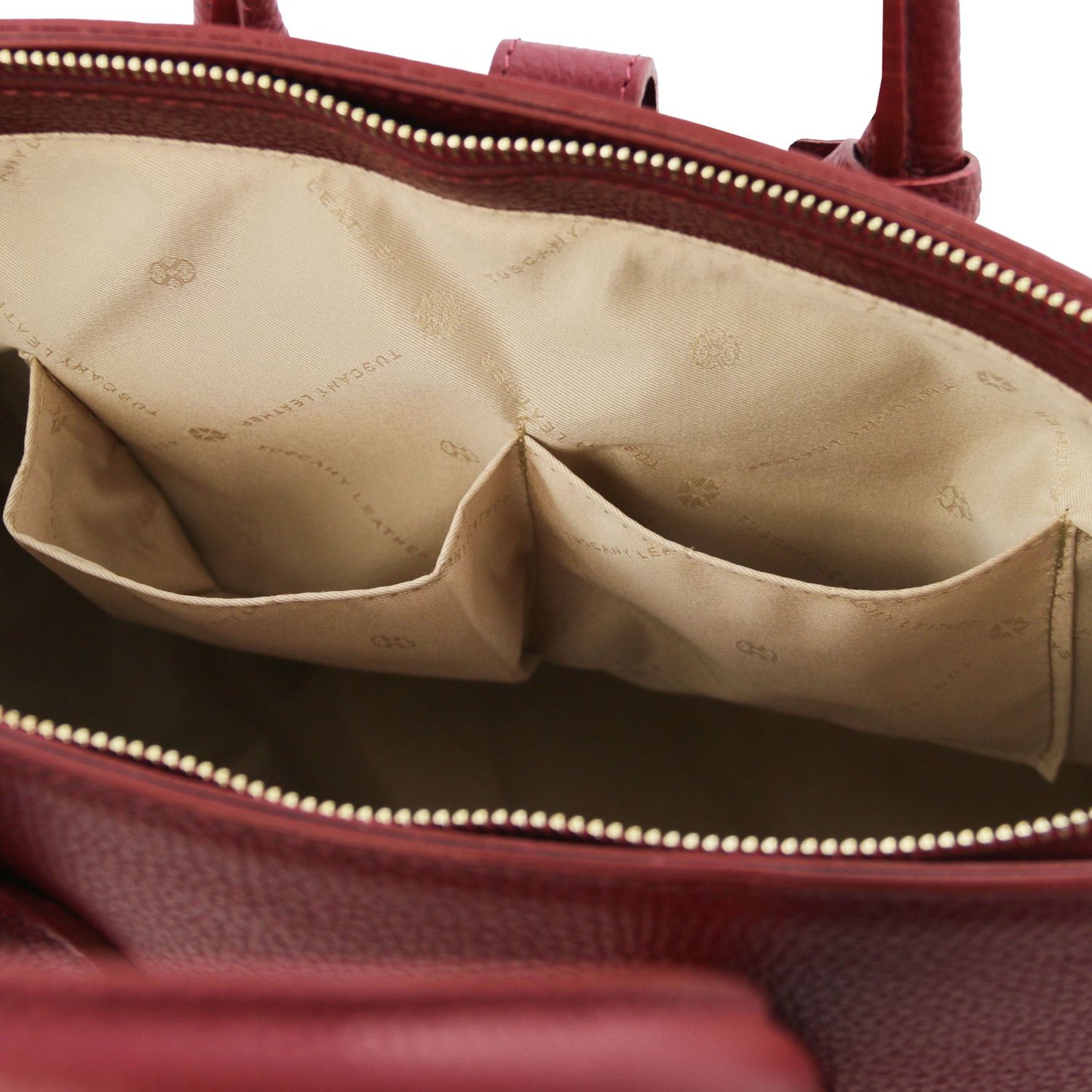 TL Bag - torebka skórzana z okuciami w kolorze złotym
