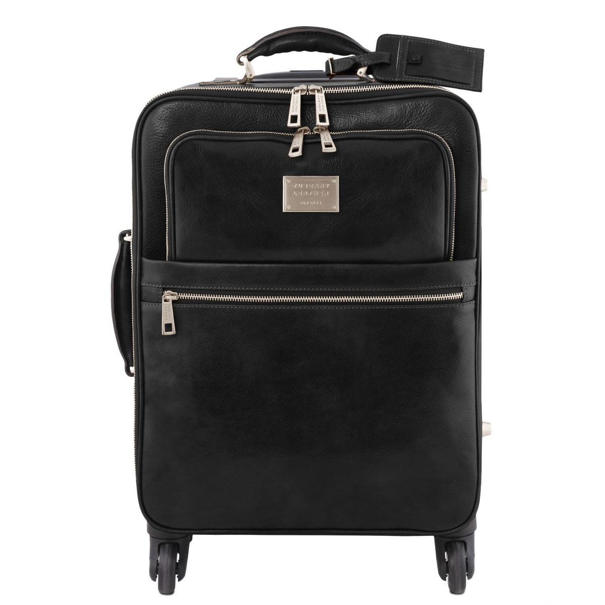 TL Voyager - 4-wheeled leather suitcase