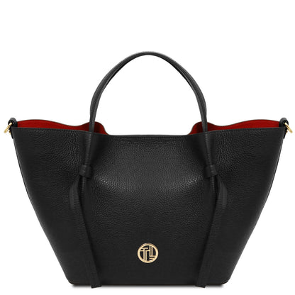 Legame - skórzana torebka typu shopper - duża