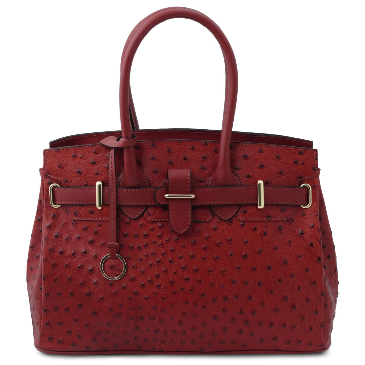 TL Bag - skórzana torebka we wzór strusi