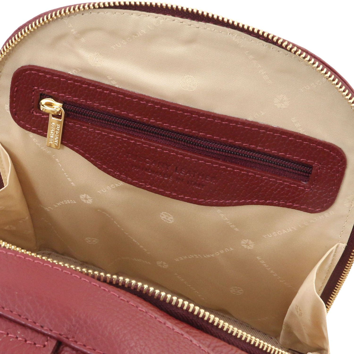 TL Bag - damska plecakotorebka z miękkiej skóry