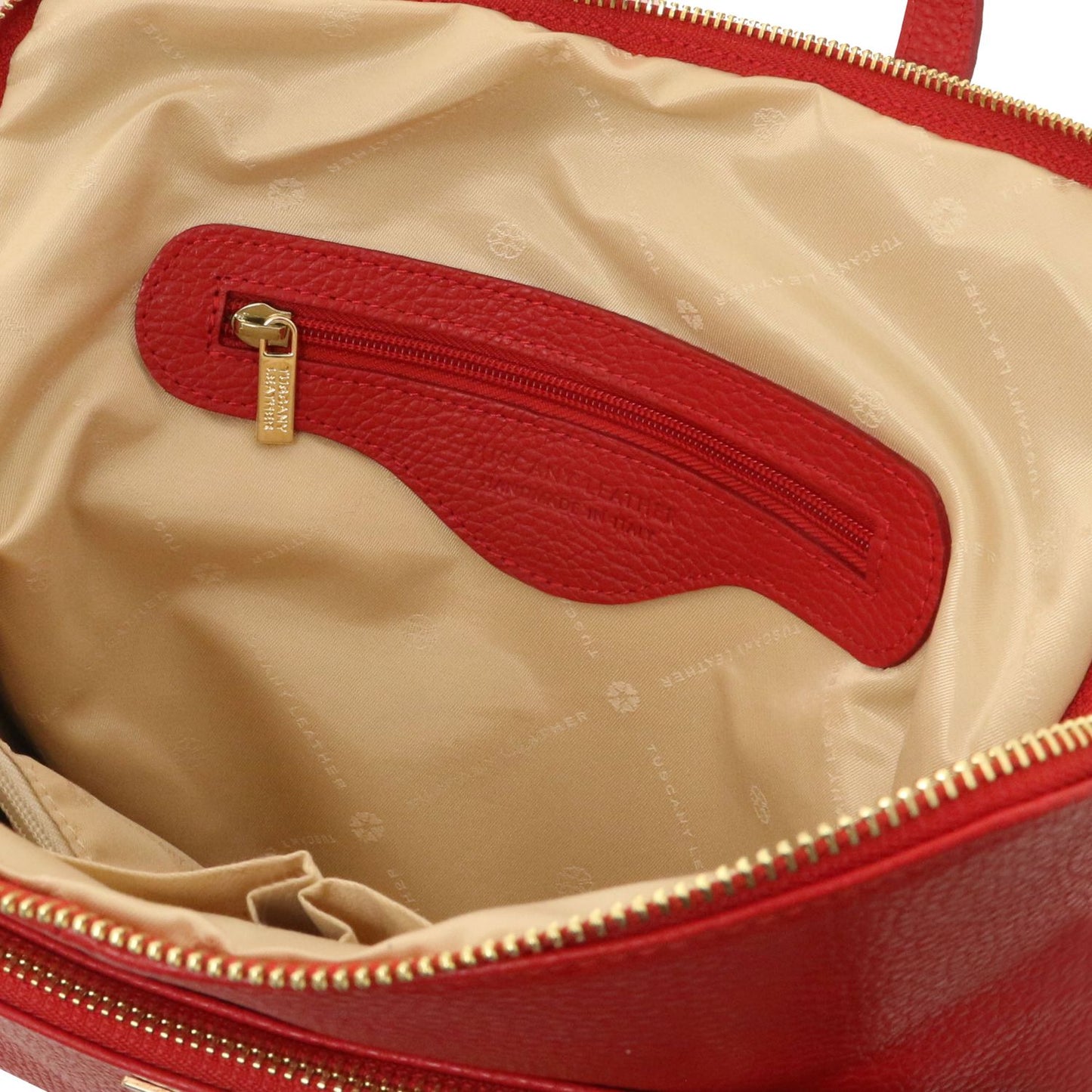 TL Bag - damska plecakotorebka z miękkiej skóry