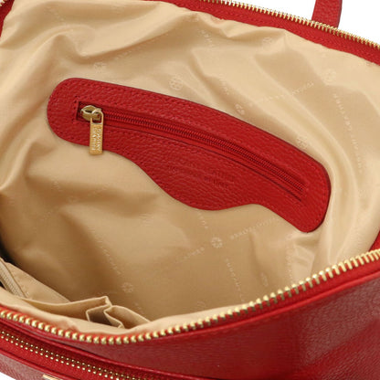 TL Bag - damska plecakotorebka z miękkiej skóry