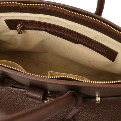 TL Bag - leather bag with gold-tone hardware