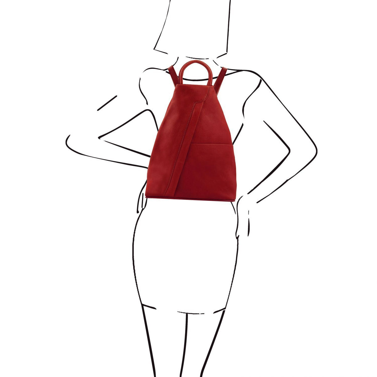 Shanghai - soft leather backpack