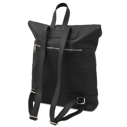 London - women's soft leather backpack