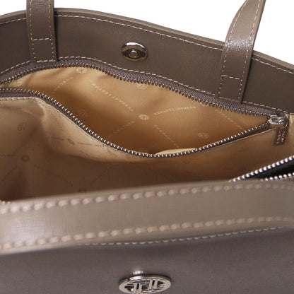 Palermo - women's 3-compartment leather briefbag
