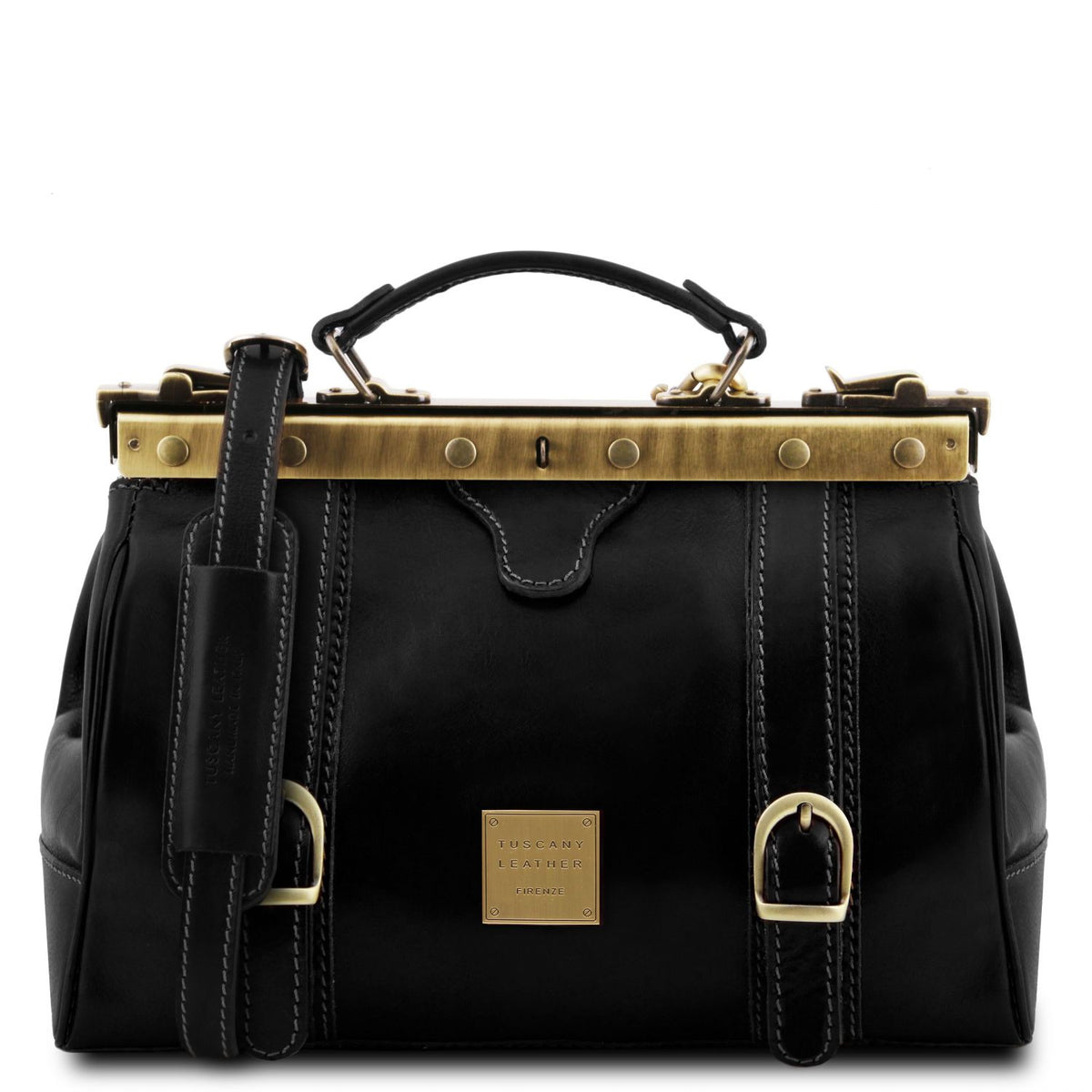 Monalisa - leather doctor's bag with decorative straps