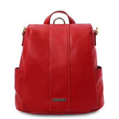 TL Bag - Women's soft leather backpack-handbag