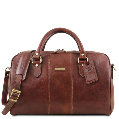 Lisbona - leather travel bag - small
