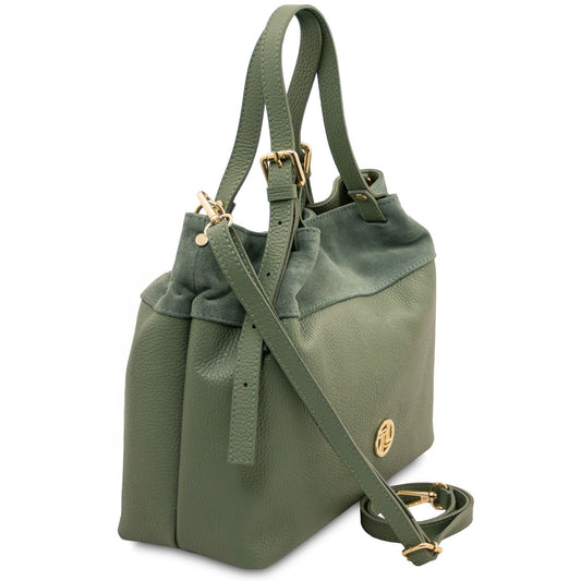 Diade - torebka typu shopper z miękkiej skóry