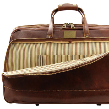 Bora Bora - large leather wheeled suitcase