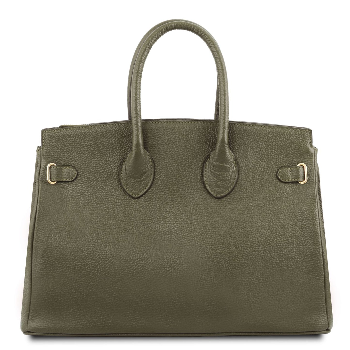 TL Bag - torebka skórzana z okuciami w kolorze złotym