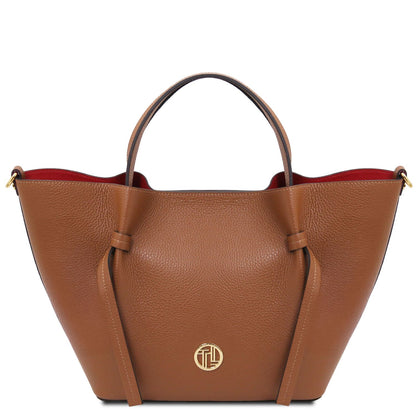 Legame - skórzana torebka typu shopper - duża