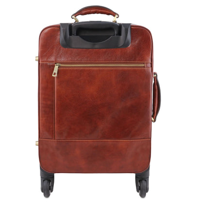 TL Voyager - 4-wheeled leather suitcase