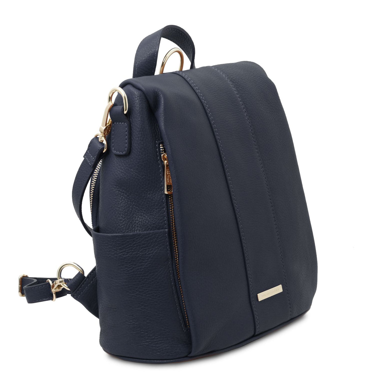 TL Bag - damska plecakotorebka z miękkiej skóry