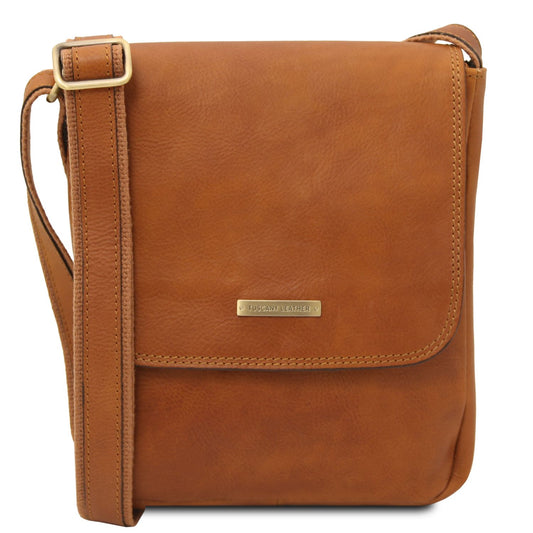 John - leather messenger bag