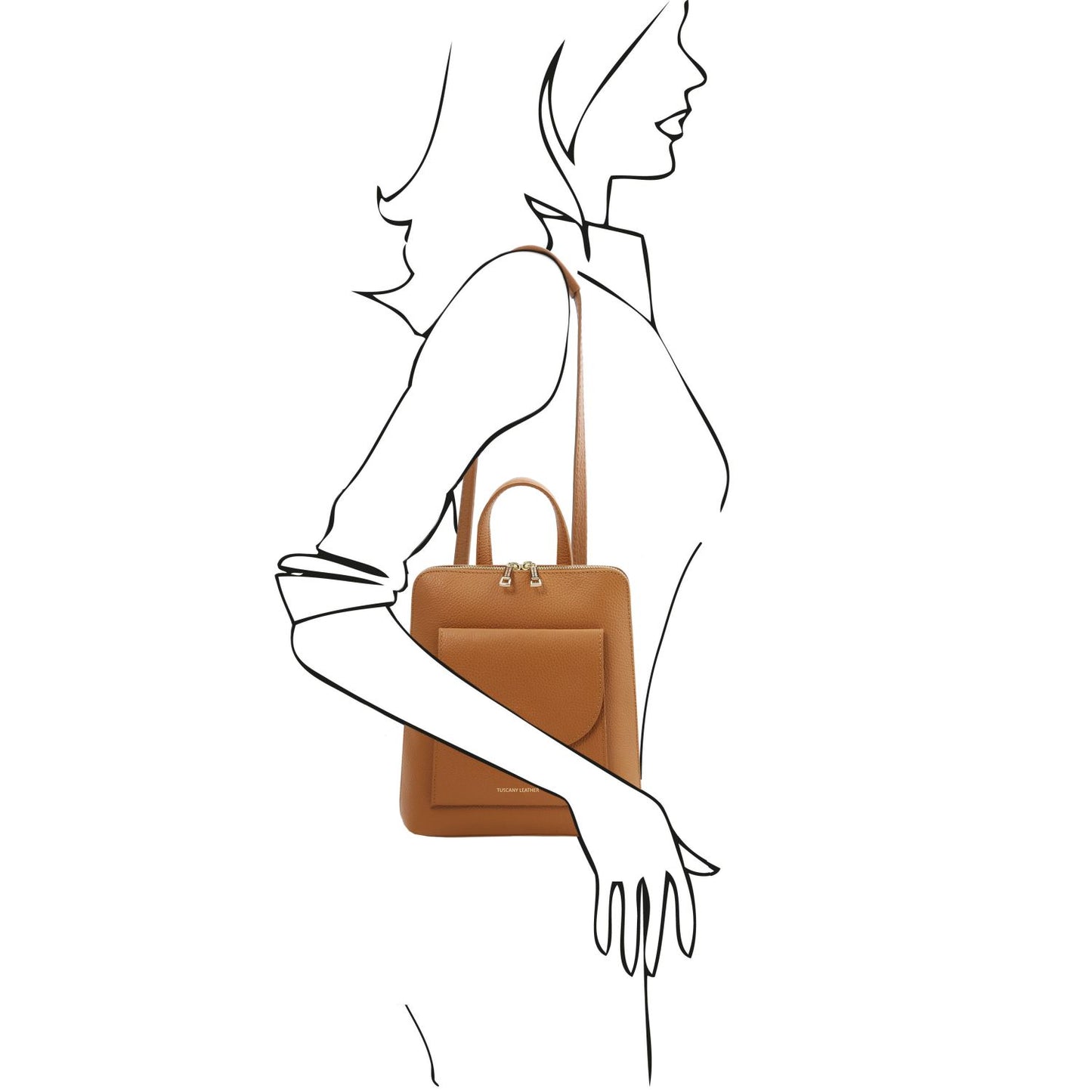 TL Bag - mały skórzany plecak