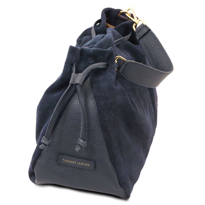 Allure - torebka typu shopper z miękkiego zamszu