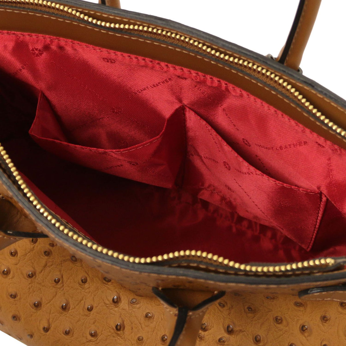 TL Bag - skórzana torebka we wzór strusi