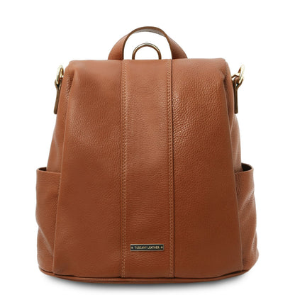 TL Bag - Women's soft leather backpack-handbag